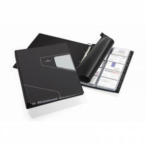 Визитница настольная Durable Visifix Pro пластиковая на 400 визиток черная