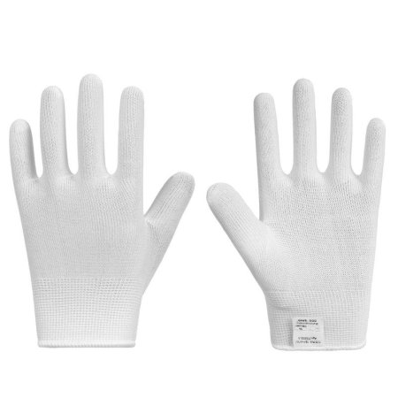 Перчатки рабочие защитные Чибис ПЭ полиэфирные белые (13 класс, размер  9, L)