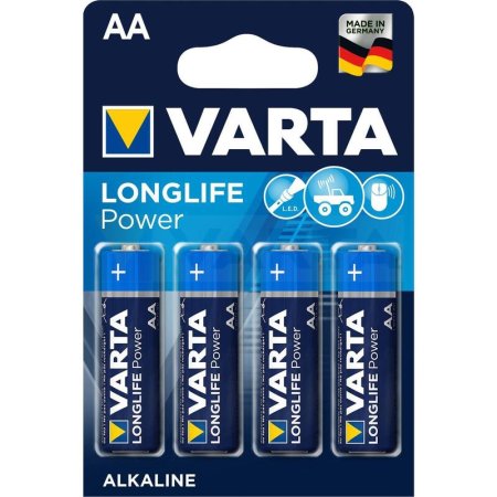 Батарейка AA пальчиковая Varta Longlife Power (4 штуки в упаковке,  4906121414)