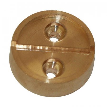 Плашка металлическая на 1 печать, диаметр 29 мм, латунь, 2 штуки в упаковке