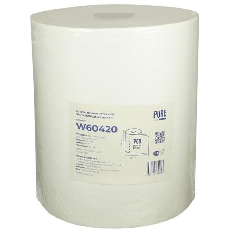 Нетканый протирочный материал Puretech W60420 W1 белый