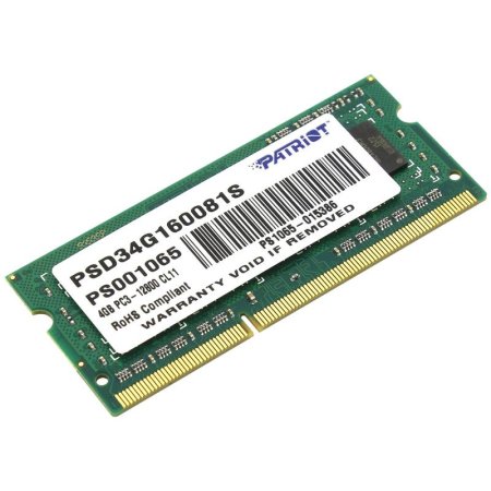 Оперативная память Patriot 4 ГБ PSD34G160081S (SODIMM DDR3)