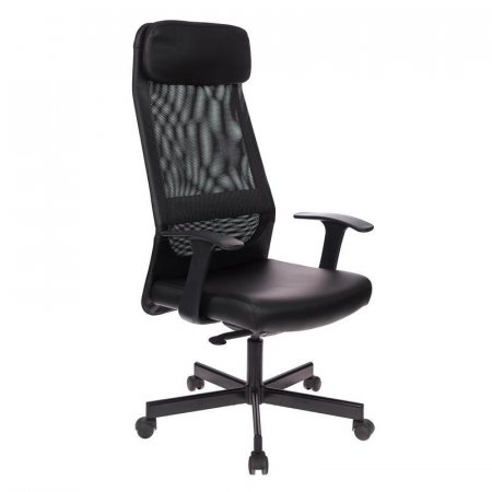 Кресло для руководителя Easy Chair 651 TPU черное (искусственная кожа/сетка, металл)