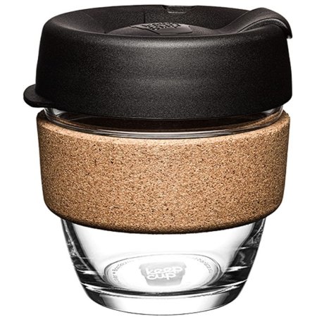 Кружка с крышкой KeepCup Brew Cork Black 227 мл