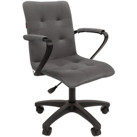 Кресло офисное Chairman 030 серое (ткань, пластик)