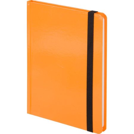 Ежедневник недатированный Attache Неон 7БЦ А5 128 листов оранжевый с  фиксирующей резинкой