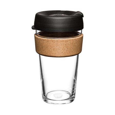 Кружка с крышкой KeepCup Brew Cork Black 454 мл