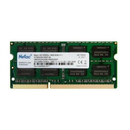 Оперативная память Netac 8 ГБ NTBSD3N16SP-08 (SO-DIMM DDR3L)