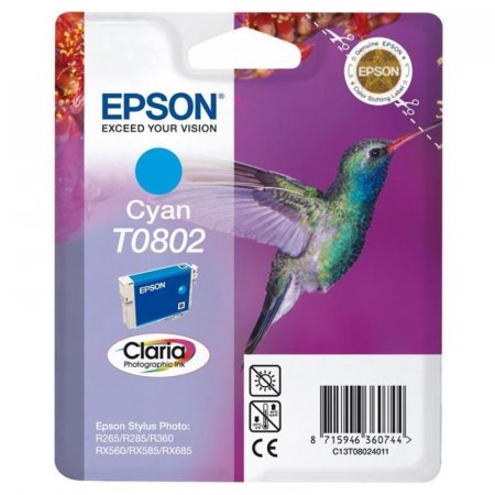 Картридж Epson C13T08024010 голубой