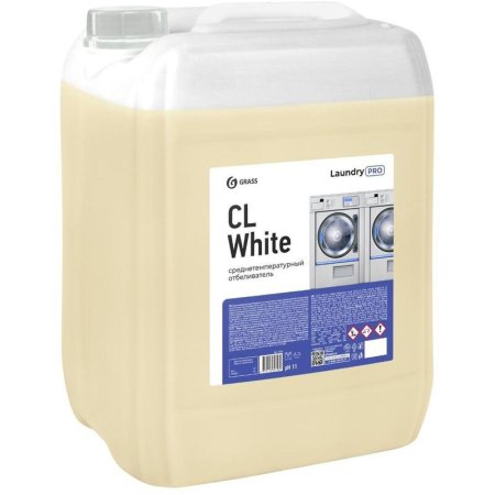 Отбеливатель среднетемпературный с хлором Grass CL White 20 л  (концентрат)