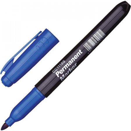 Маркер перманентный CC1118 синий (толщина линии 3-5 мм)