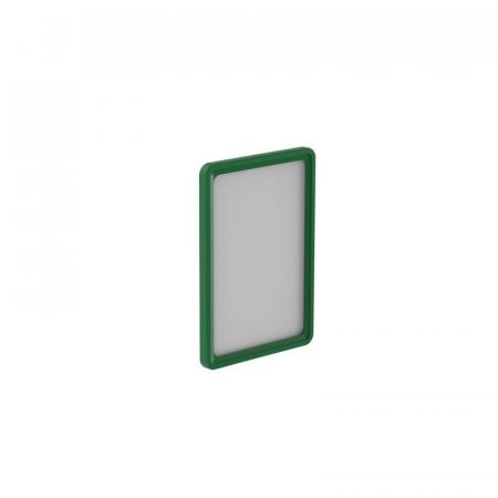 Рамка для ценникодержателей пластиковая А5 зеленая (10 штук в упаковке, артикул производителя 102005-07)