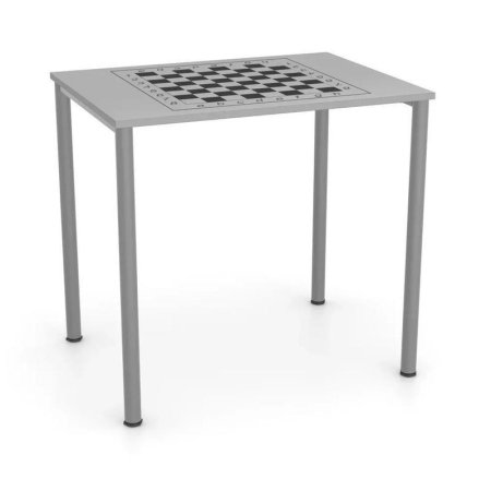 Стол шахматный Точка Роста двухместный (серый, 800х600х750 мм)