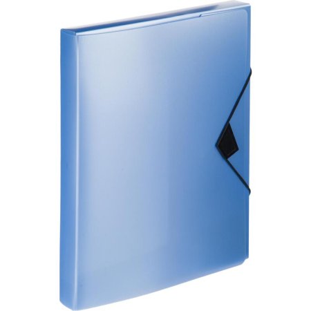 Папка на резинках Attache Selection Breeze А4 30 мм пластиковая до 200  листов голубая (толщина обложки 0.7 мм)