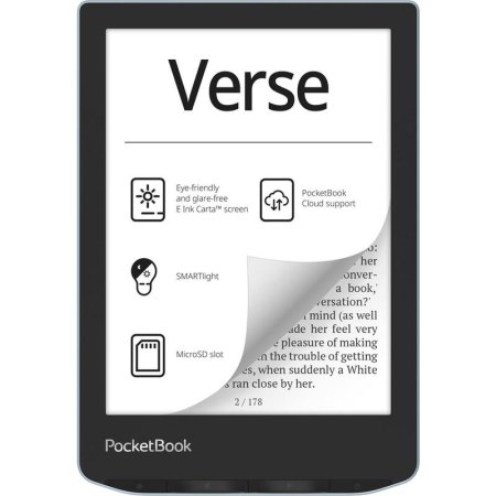Книга электронная PocketBook 629 Verse Bright 6 дюймов голубая  (PB629-2-WW)