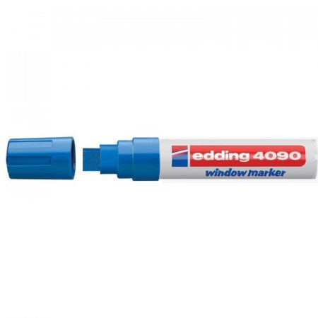 Маркер для окон Edding E-4090/003 (толщина линии 8 мм, синий, стираемый)