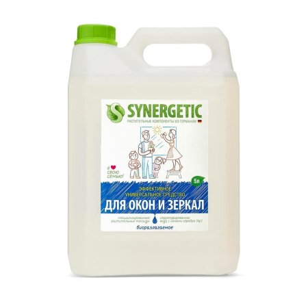 Средство для стекол и зеркал Synergetic 5 л