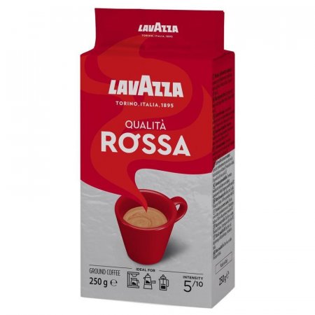 Кофе молотый Lavazza Rosso 250 г (вакуумный пакет)