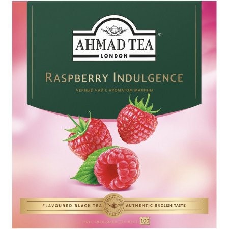 Чай черный Ahmad Tea Raspberry Indulgence 100 пакетиков (малина)