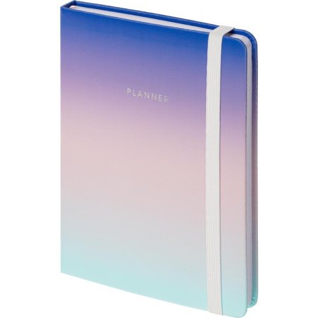 Ежедневник недатированный Attache Selection Rainbow искусственная кожа  А5 136 листов синий/фиолетовый (140x200 мм)