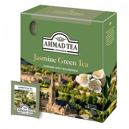 Чай Ahmad Green Jasmine Tea зеленый 100 пакетиков