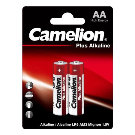 Батарейки Camelion Plus АА LR6 (2 штуки в упаковке)