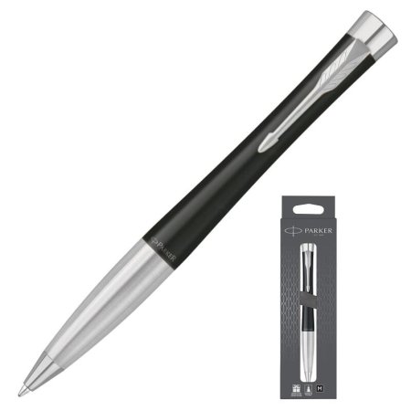 Ручка шариковая Parker Urban Muted Black CT цвет чернил черный цвет  корпуса черный (артикул производителя 2150858)