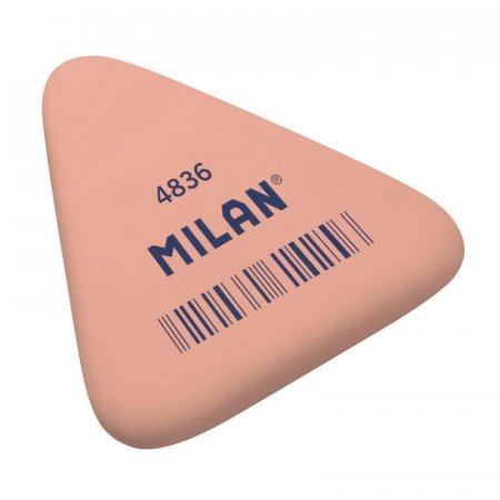 Ластик Milan 4836 каучуковый розовый 50х44х7 мм