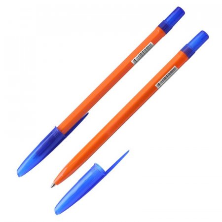 Ручка шариковая неавтоматическая Стамм 111 Orange синяя (толщина линии 1  мм)