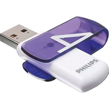 Флешка USB 2.0 4 ГБ Philips VIVID 2.0 (FM04FD05B/97)