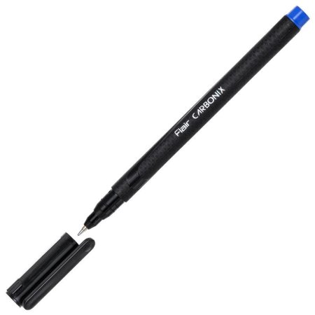 Ручка шариковая неавтоматическая Flair Carbonix синяя (толщина линии 0.7  мм)