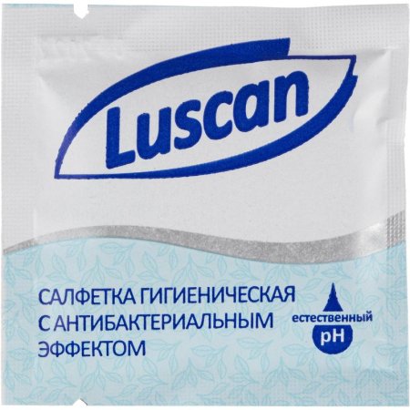 Влажные салфетки в индивидуальной упаковке антибактериальные Luscan 1000  штук