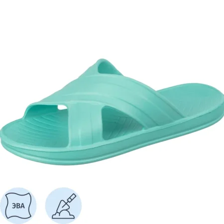Тапочки резиновые (сланцы) женские Evart Немо ЭВА голубые (размер 38) Тапочки резиновые (сланцы) женские Evart Немо ЭВА голубые (размер 38)