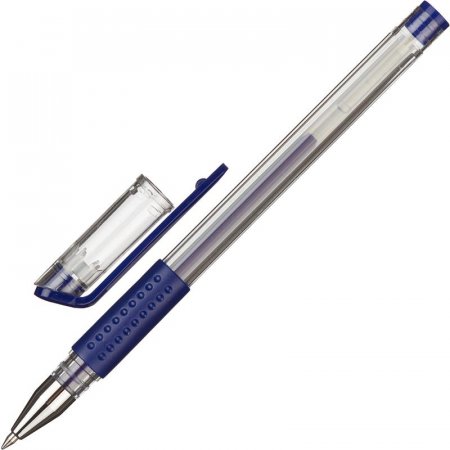 Ручка гелевая неавтоматическая Attache Gelios-010 синяя (толщина линии 0.5 мм)