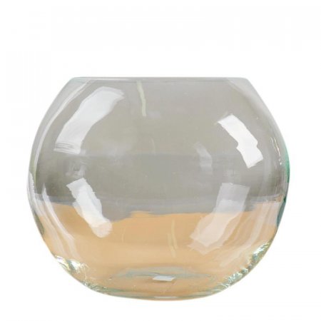 Ваза Evis Сфера стекло прозрачная высота изделия 21 см