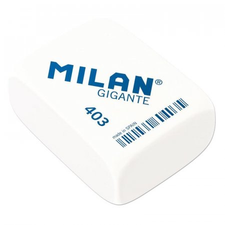 Ластик Milan Gigante каучуковый белый 68х51х28 мм