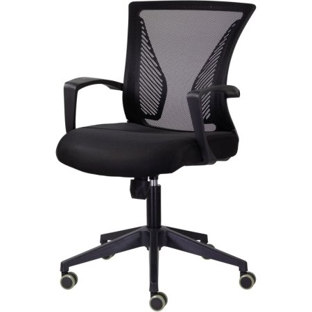 Кресло офисное Easy Chair СН-800 черное (сетка, пластик)