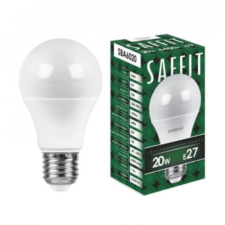 Лампа светодиодная Saffit 20 Вт E27 6400 К холодный белый свет