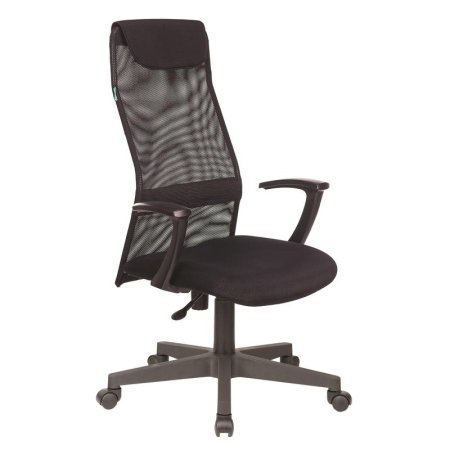 Кресло для руководителя Бюрократ KB-8 черное (сетка/ткань, пластик)
