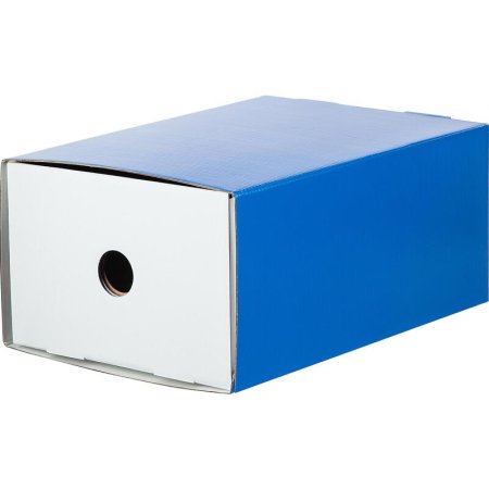Короб архивный микрогофрокартон Attache 350х250х160 мм с крышкой синий