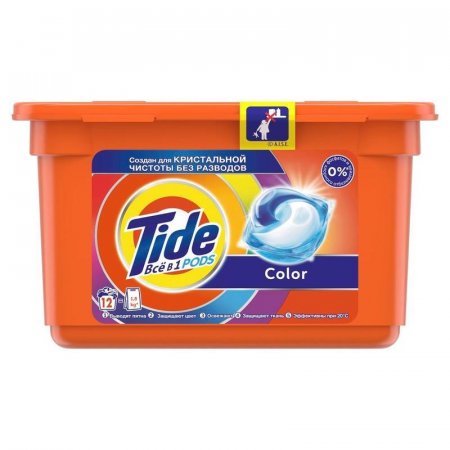 Капсулы для стирки Tide Color (12 штук в упаковке)