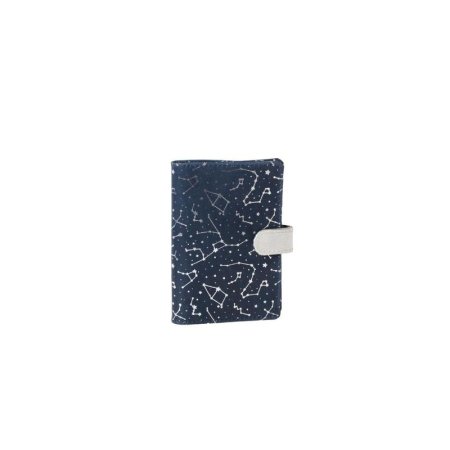 Обложка на паспорт Кожевенная Мануфактура Shine из натуральной кожи  темно-синего цвета (Op0111005)