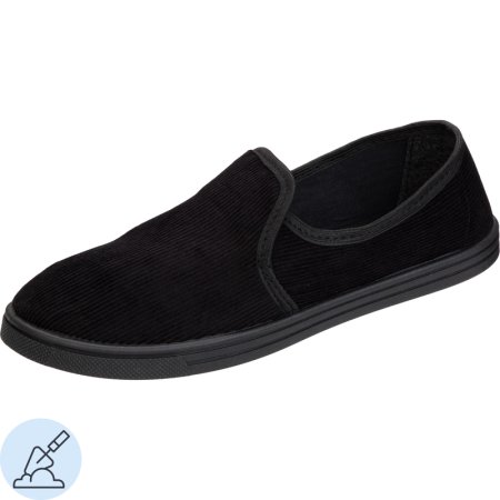 Тапочки вельветовые черные размер 38 Тапочки вельветовые черные размер 38