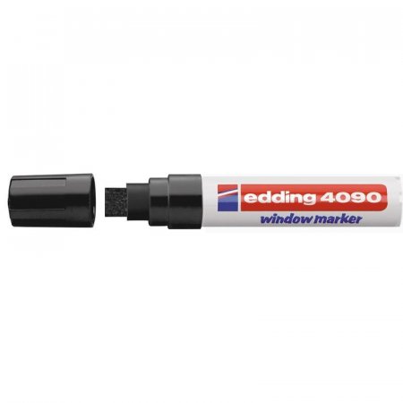 Маркер для окон Edding E-4090/001 (толщина линии 8мм, черный, стираемый)