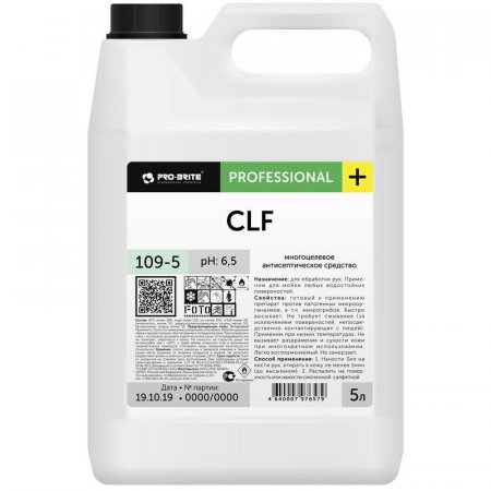 Профессиональное средство для дезинфекции рук и поверхностей Pro-Bite 109-5 CLF 5 л