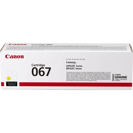 Картридж лазерный Canon CRG 067 Y 5099C002 желтый оригинальный