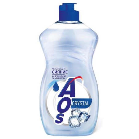 Средство для мытья посуды AOS Crystal 450 г