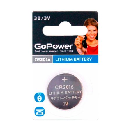 Батарейка CR2016 GoPower