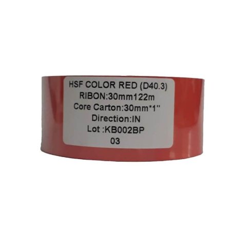 Риббон HSF Premium red 30 мм х 122 м IN (диаметр втулки 25.4 мм)