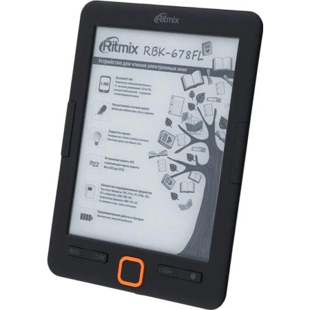 Книга электронная Ritmix RBK-678FL 6 дюймов черная (80001620)